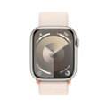 Apple Watch Series 9 GPS 45mm Starlight Aluminium Case with Starlight Sport Loop - iBite Nitra G1