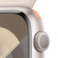 Apple Watch Series 9 GPS 45mm Starlight Aluminium Case with Starlight Sport Loop - iBite Nitra G2