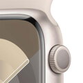 Apple Watch Series 9 GPS 45mm Starlight Aluminium Case with Starlight Sport Band - S/M - iBite Nitra G2