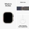 Apple Watch Ultra 2 GPS + Cellular 49mm Titanium Case with Blue Alpine Loop - Large - iBite Nitra G8