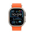 Apple Watch Ultra 2 GPS + Cellular 49mm Titanium Case with Orange Ocean Band  - iBite Nitra G1