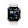 Apple Watch Ultra 2 GPS + Cellular 49mm Titanium Case with White Ocean Band - iBite Nitra G1