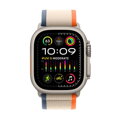 Apple Watch Ultra 2 GPS + Cellular 49mm Titanium Case with Orange/Beige Trail Loop - S/M - iBite Nitra G1