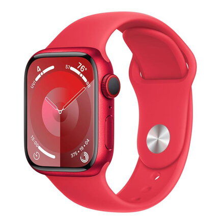 Apple Watch Series 9 GPS + Cellular 45mm (PRODUCT)RED Aluminium Case with (PRODUCT)RED Sport Band - S/M