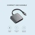 Satechi 4-Port USB-C Hub with Power Delivery - Space Grey