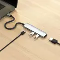 Satechi USB-C 4-in-1 Slim Multiport Adapter - Silver