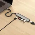 Satechi USB-C 6-in-1 Slim Multiport Adapter - Space Gray