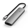 Satechi USB-C 7-in-1 Slim Multiport Adapter with Ethernet - Space Gray