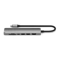 Satechi USB-C 7-in-1 Slim Multiport Adapter with Ethernet - Space Gray