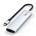 Satechi USB-C 7-in-1 Slim Multiport Adapter with Ethernet - Silver