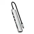 Satechi USB-C 7-in-1 Slim Multiport Adapter with Ethernet - Silver