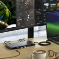 Satechi Thunderbolt 4 Docking Station with DisplayLink - Space Gray