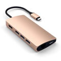 Satechi USB-C Multiport adaptér 4K 8ports V2 - Gold