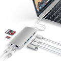 Satechi USB-C Multiport adaptér 4K 8ports V2 - Silver - iBite Nitra G1