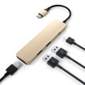 Satechi USB-C Slim Multiport adaptér - Gold  - iBite Nitra G1