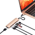 Satechi USB-C Slim Multiport adaptér V2 - Gold - iBite Nitra G1