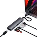 Satechi USB-C Slim Multiport adaptér with Ethernet - Space Gray - iBite Nitra G1