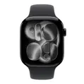 Apple Watch Series 11 GPS 46mm Jet Black Aluminium Case with Black Sport Band - M/L