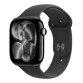 Apple Watch Series 11 GPS 46mm Jet Black Aluminium Case with Black Sport Band - M/L