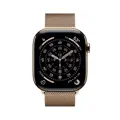 Apple Watch Series 11 GPS + Cellular 46mm Gold Titanium Case with Gold Milanese Loop - M/L