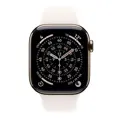 Apple Watch Series 11 GPS + Cellular 46mm Gold Titanium Case with Light Blush Sport Band - S/M