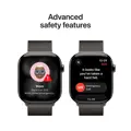 Apple Watch Series 11 GPS + Cellular 46mm Slate Titanium Case with Slate Milanese Loop - M/L
