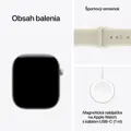 Apple Watch Series 12 GPS + Cellular 42mm Pearl White Ceramic Case with Sand Sport Band - S/M