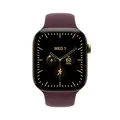 Apple Watch Series 12 GPS + Cellular 42mm Radiant Gold Titanium Case with Burgundy Sport Band - M/L