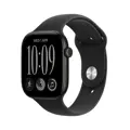 Apple Watch Series 12 GPS 46mm Black Aluminium Case with Black Sport Band - S/M