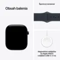 Apple Watch Series 12 GPS + Cellular 46mm Night Blue Ceramic Case with Navy Blue Sport Band - M/L
