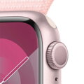 Apple Watch Series 9 GPS + Cellular 41mm Pink Aluminium Case with Light Pink Sport Loop - iBite Nitra G2