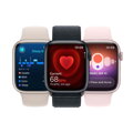 Apple Watch Series 9 GPS + Cellular 41mm Pink Aluminium Case with Light Pink Sport Loop - iBite Nitra G6