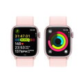 Apple Watch Series 9 GPS + Cellular 41mm Pink Aluminium Case with Light Pink Sport Loop - iBite Nitra G7