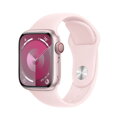 Apple Watch Series 9 GPS + Cellular 41mm Pink Aluminium Case with Light Pink Sport Band - S/M