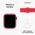 Apple Watch Series 9 GPS + Cellular 41mm (PRODUCT)RED Aluminium Case with (PRODUCT)RED Sport Band - S/M - iBite Nitra G9