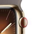 Apple Watch Series 9 GPS + Cellular 41mm Gold Stainless Steel Case with Clay Sport Band - M/L - iBite Nitra G2