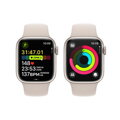 Apple Watch Series 9 GPS + Cellular 41mm Starlight Aluminium Case with Starlight Sport Band - M/L - iBite Nitra G7