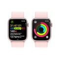 Apple Watch Series 9 GPS + Cellular 45mm Pink Aluminium Case with Light Pink Sport Loop - iBite Nitra G7