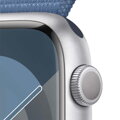 Apple Watch Series 9 GPS + Cellular 45mm Silver Aluminium Case with Winter Blue Sport Loop - iBite Nitra G2