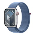 Apple Watch Series 9 GPS + Cellular 45mm Silver Aluminium Case with Winter Blue Sport Loop