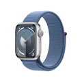 Apple Watch Series 9 GPS 41mm Silver Aluminium Case with Winter Blue Sport Loop