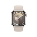 Apple Watch Series 9 GPS 41mm Starlight Aluminium Case with Starlight Sport Band - M/L - iBite Nitra G1