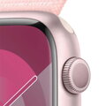 Apple Watch Series 9 GPS 45mm Pink Aluminium Case with Light Pink Sport Loop - iBite Nitra G2