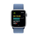 Apple Watch SE GPS + Cellular 40mm Silver Aluminium Case with Winter Blue Sport Loop - iBite Nitra G5