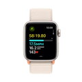 Apple Watch SE GPS + Cellular 40mm Starlight Aluminium Case with Starlight Sport Loop - iBite Nitra G5