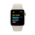 Apple Watch SE GPS + Cellular 40mm Starlight Aluminium Case with Starlight Sport Band - S/M - iBite Nitra G5