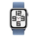Apple Watch SE GPS + Cellular 44mm Silver Aluminium Case with Winter Blue Sport Loop - iBite Nitra G1