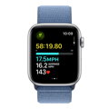 Apple Watch SE GPS + Cellular 44mm Silver Aluminium Case with Winter Blue Sport Loop - iBite Nitra G5