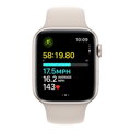 Apple Watch SE GPS + Cellular 44mm Starlight Aluminium Case with Starlight Sport Band - M/L - iBite Nitra G5