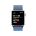 Apple Watch SE GPS 40mm Silver Aluminium Case with Winter Blue Sport Loop - iBite Nitra G5